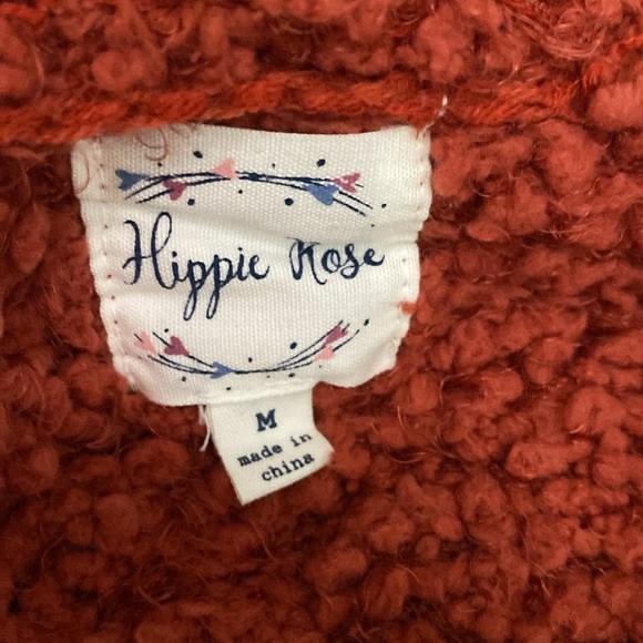 Hippie Rose Cozy Colorblocked Open Front Cardigan Fleetwood Combo Stripe Size M - Picture 5 of 11